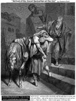 The Arrival Of The Good Samaritan At The Inn by Gustave Dore